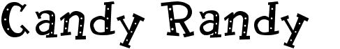 preview image of the Candy Randy font