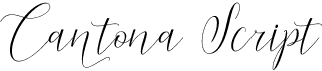 preview image of the Cantona Script font
