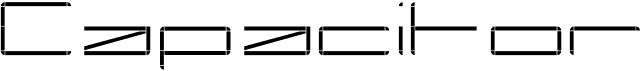 preview image of the Capacitor font