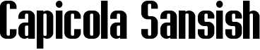 preview image of the Capicola Sansish font
