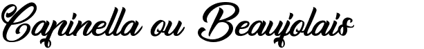 preview image of the Capinella ou Beaujolais font