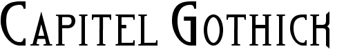 preview image of the Capitel Gothick font