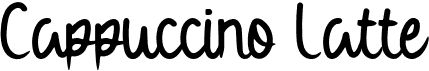 preview image of the Cappuccino Latte font