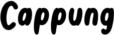 preview image of the Cappung font
