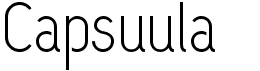 preview image of the Capsuula font