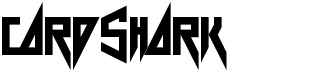 preview image of the Card Shark font