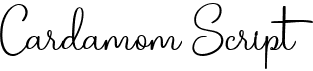 preview image of the Cardamom Script font