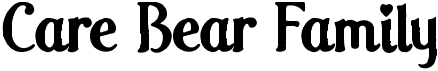 preview image of the Care Bear Family font