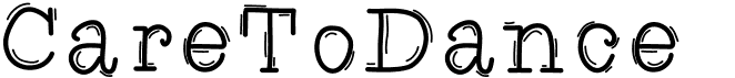 preview image of the CareToDance font