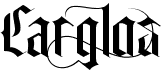 preview image of the Carglos font