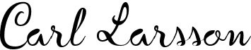 preview image of the Carl Larsson font