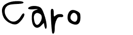 preview image of the Caro font