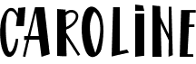 preview image of the Caroline font