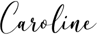 preview image of the Caroline font