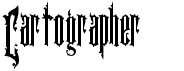 preview image of the Cartographer font