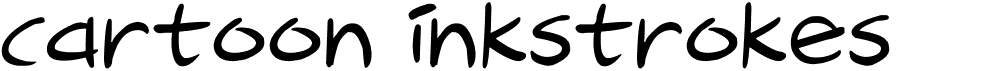 preview image of the Cartoon Inkstrokes font