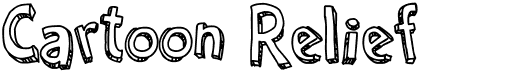 preview image of the Cartoon Relief font