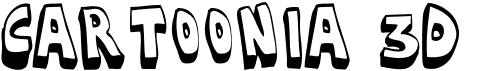 preview image of the Cartoonia 3D font