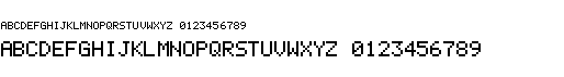 preview image of the Casio FX-702P font