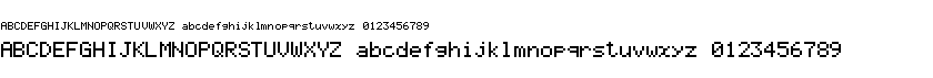 preview image of the Casio fx-9860GII font