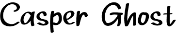 preview image of the Casper Ghost font