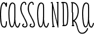preview image of the Cassandra Bold font