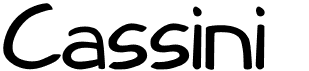 preview image of the Cassini font