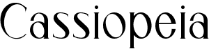 preview image of the Cassiopeia font