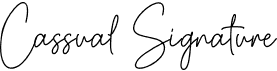 preview image of the Cassual Signature font