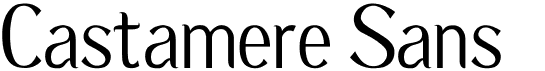 preview image of the Castamere Sans font