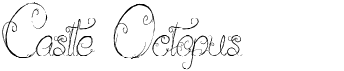 preview image of the Castle Octopus font
