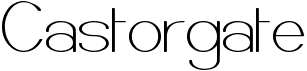 preview image of the Castorgate font
