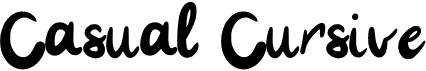 preview image of the Casual Cursive font