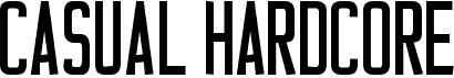preview image of the Casual Hardcore font