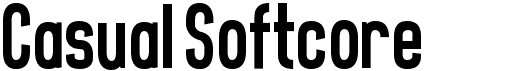 preview image of the Casual Softcore font
