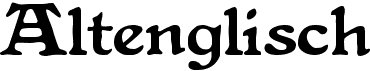 preview image of the CAT Altenglisch font