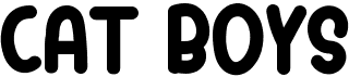 preview image of the Cat Boys font