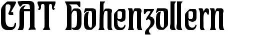 preview image of the CAT Hohenzollern font