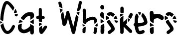 preview image of the Cat Whiskers font