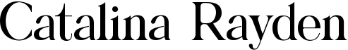 preview image of the Catalina Rayden font