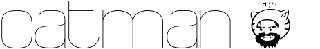 preview image of the Catman font