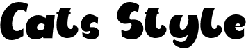 preview image of the Cats Style font