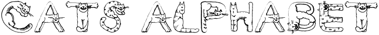 preview image of the Cats Alphabet font