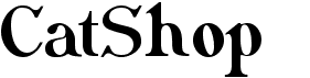preview image of the CatShop font