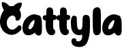 preview image of the Cattyla font
