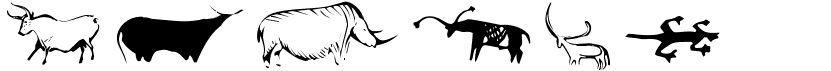 preview image of the Cave Painting Dingbats font