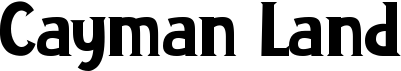 preview image of the Cayman Land font