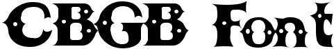 preview image of the CBGB Font font