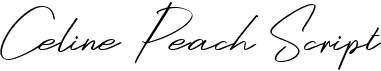 preview image of the Celine Peach Script font