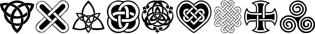 preview image of the Celtic Knots font